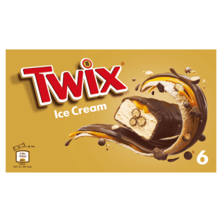 Twix Melk Chocolade Karamel Ijsjes 6-pack voor €1,99 bij Dirk.