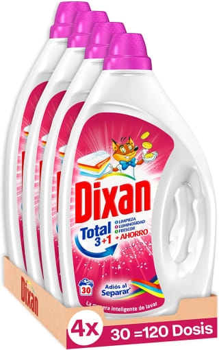 Dixan Gel Adiós al Separar Total 3+1, - Pack de 4, por 13,94€