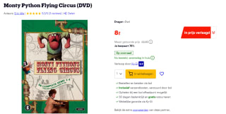 Monty Python Flying Circus (DVD) voor €8 bij Bol.com