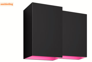 Combideal 2x Wandlamp Philips Hue Wit en Gekleurd Licht Resonate voor €219 bij Coolblue