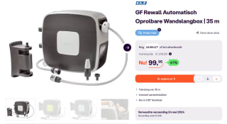 GF Rewall Automatisch Oprolbare Wandslangbox 35 m voor €99,95 bij iBOOD