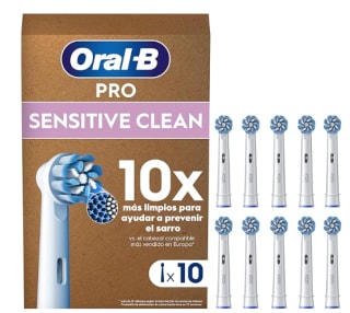 Oral-B Pro Sensitive Clean Recambios para Cepillo de Dientes Eléctrico, Pack de 10 Cabezales por 24.99€