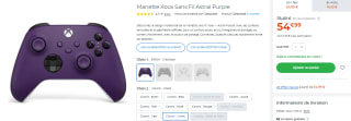 Manette sans fil Microsoft Xbox Series - Astral Purple à 54,99€