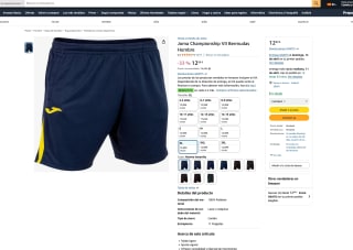 Joma Championship VII Bermudas Hombre por solo 12,99€