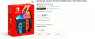 Nintendo Switch OLED-model - Red/Blue voor €299,90 bij Amazon