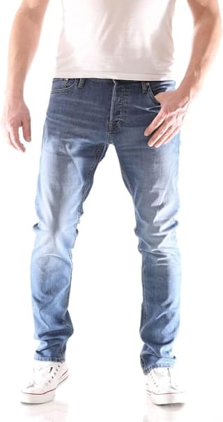 JACK & JONES slim fit jeans JJIGLENN JJORIGINAL blue denim voor €20 bij Amazon