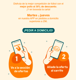 Popeyes 30% en toda la carta