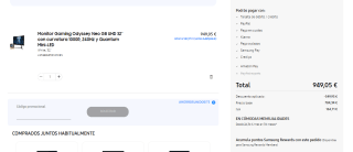 Monitor Gaming Odyssey Neo G8 QLED 4K UHD 32" curvo por 949€