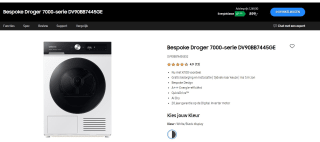 Samsung DV90BB7445GES2 Bespoke warmtepompdroger voor €799 in de Samsung store