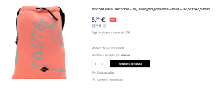 Mochila saco Mr. Wonderful My everyday dreams por 8.99€