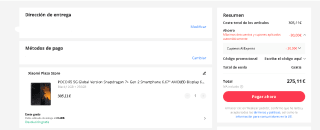 POCO F5 5G Global Version 12GB/256GB por 275,11€