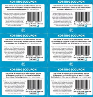 Diverse Kortingscoupons Allerhande september t/m December