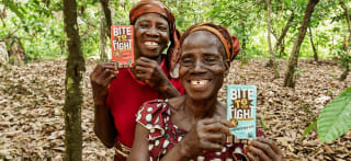 Gratis chocoladereep bij Oxfam op 12 oktober 2024