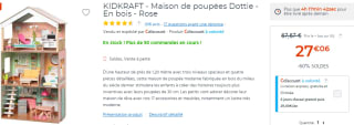 Maison de poupée en bois Kidkraft Dottie de 27,06€