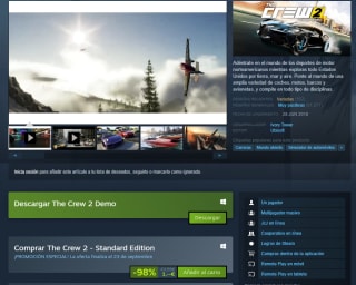 Videojuego The Crew 2 PC por solo 1€