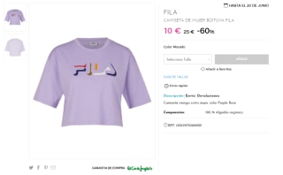 FILA - Camiseta Boituva por 10€
