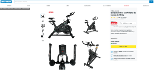 Bicicleta de Spinning Trébol Advance Volante Inercia 18 Kilos a 199€