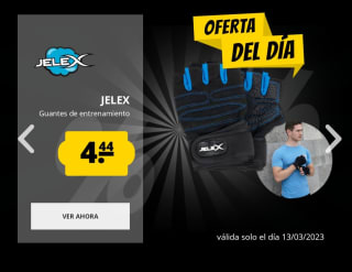 Guantes de entrenamiento marca Jelex por 4,44€