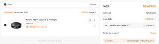 Xiaomi Robot Vacuum S20 por $3,699 | Mi Shop