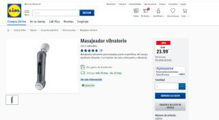 Masajeador vibratorio por 23,99€