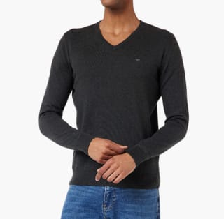 TOM TAILOR heren trui met V-hals voor €15,99 bij Amazon.nl