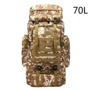Mochila viaje militar 70 litros por 13,88€ cuenta nueva y existente por 17,80€