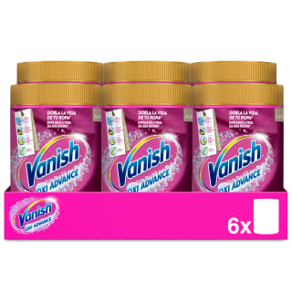 Pack de 6 Vanish Oxi Advance Quitamanchas por 18,710€ total 6x400 gr