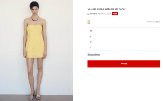 Vestido encaje palabra de honor para Mujer por 7.99€