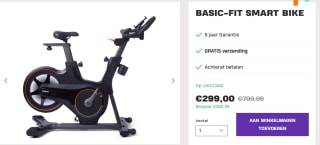Basic-Fit Spinningfiets voor €299
