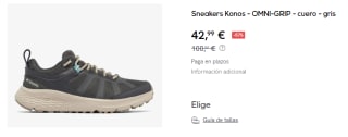 Zapatillas de Mujer Columbia Konos Xcel Waterproof Low por 42.99€