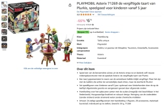 PLAYMOBIL Asterix 71269 de vergiftigde taart van Plurkis voor €6,75 bij Amazon