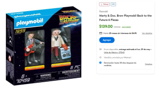 Marty & Doc. Brow Playmobil Volver al Futuro por $139 en Walmart
