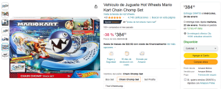 Varias Pistas de Hot Wheels Mario Kart con descuento en Amazon