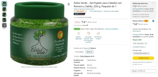 Gel Fijador para Cabello Árbol Verde por $15 | Descuento Amazon