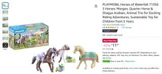 PLAYMOBIL Horses of Waterfall 3 paarden met accessoires (71356) voor €11,49 bij Amazon