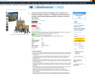 LEGO Harry Potter Castillo de Hogwarts 76435 por solo 159,99€