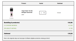 20% extra korting op 1 beaty-product en meerdere beauty dag-deals bij Kruidvat