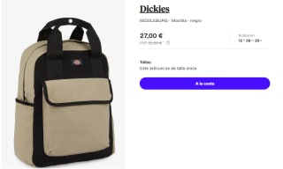 Mochila Dickies MIDDLEBURG por 27€