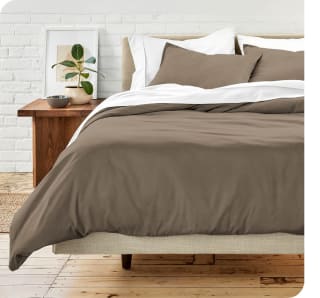 Bare Home Juego de edredón Colección de Funda de edredón Supersuave Premium 1800 Marrón por solo 30,99€
