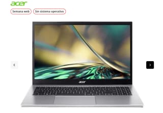 Portátil Acer Aspire 3 A315-59-73MB 15.6" Full-HD Intel Core i7-1255U 32GB RAM 1TB SSD Iris Xe sin sistema operativo por 441,15€