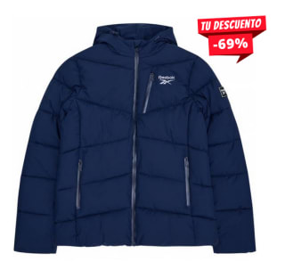 Reebok Stretch Puffer Hombre Chaquetón azul marino RBO13700-286 por solo 36,95€