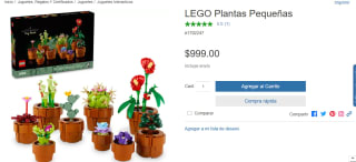 Lego - The Botanical Collection: Tiny Plants por $999