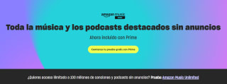 100 Millones de Canciones sin Anuncios en Amazon Music