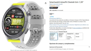 Smartwatch Amazfit Cheetah Round Speedster por 99,90€