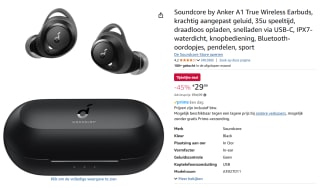 Soundcore bij Anker Life A1 draadloze oordopjes voor €29,99 bij Amazon