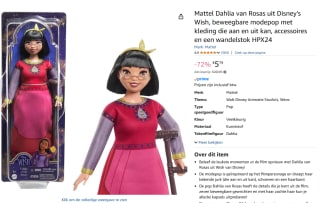 Disney Wish Dahlia of Rosas pop voor €5,79 bij Amazon