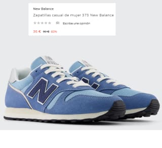 Zapatillas casual de mujer 373 New Balance por 36€