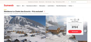 Séjour au ski 8 jrs pour 4 personnes à 272€