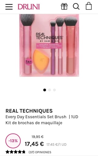 -30% de Descuento en Brochas Real Techniques de maquillaje.