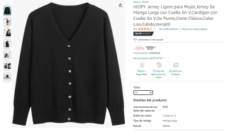 Sweater VIOPY Jersey Ligero Mujer por $99 en Amazon